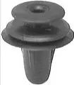 Black Nylon Door Trim Panel RetainerBottom Head Diameter 18mm, Top Head Diameter 13mm,Stem Diameter - 25 or 100 Pack