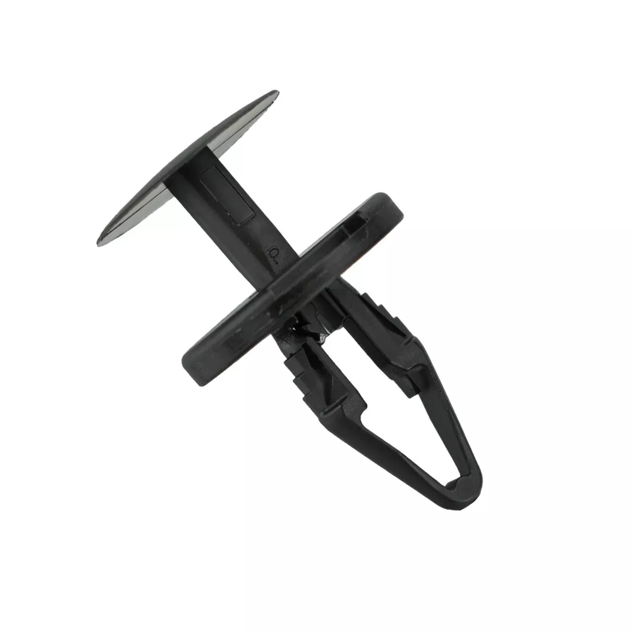 Black Nylon Ergo Tufloks Push Retainer Clips - 1/4" Hole - 17.5 MM Stem - 25 Pack