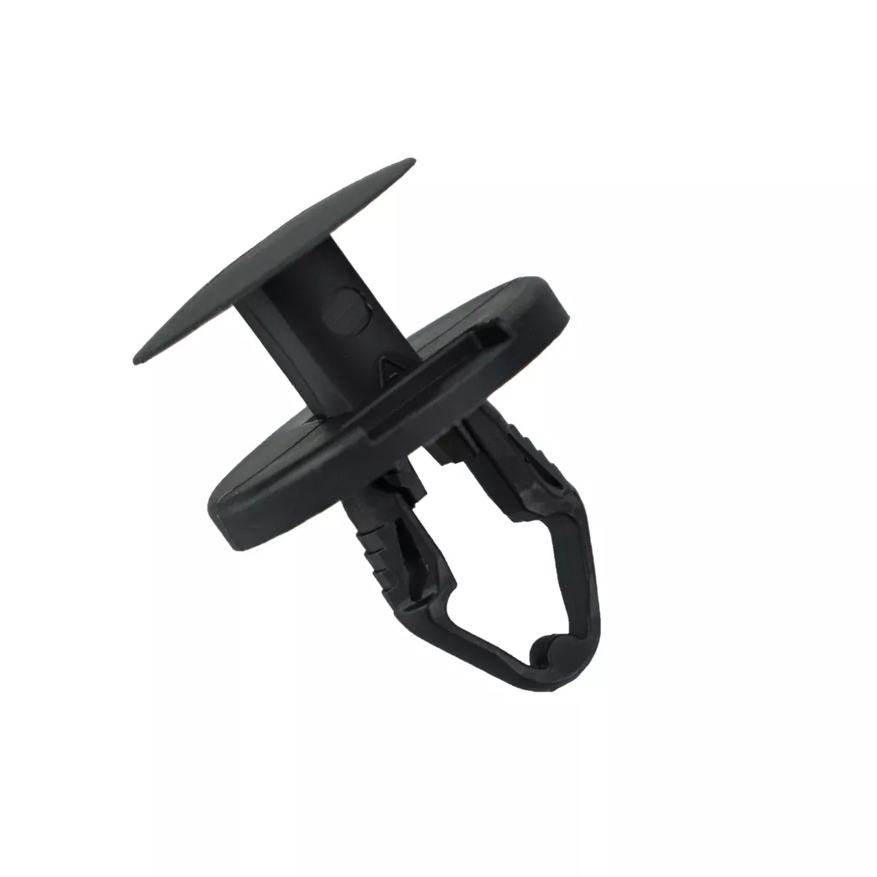 Black Nylon Ergo Tufloks Push Retainer Clips - 21/64" Hole - 14 MM Stem - 50 Pack