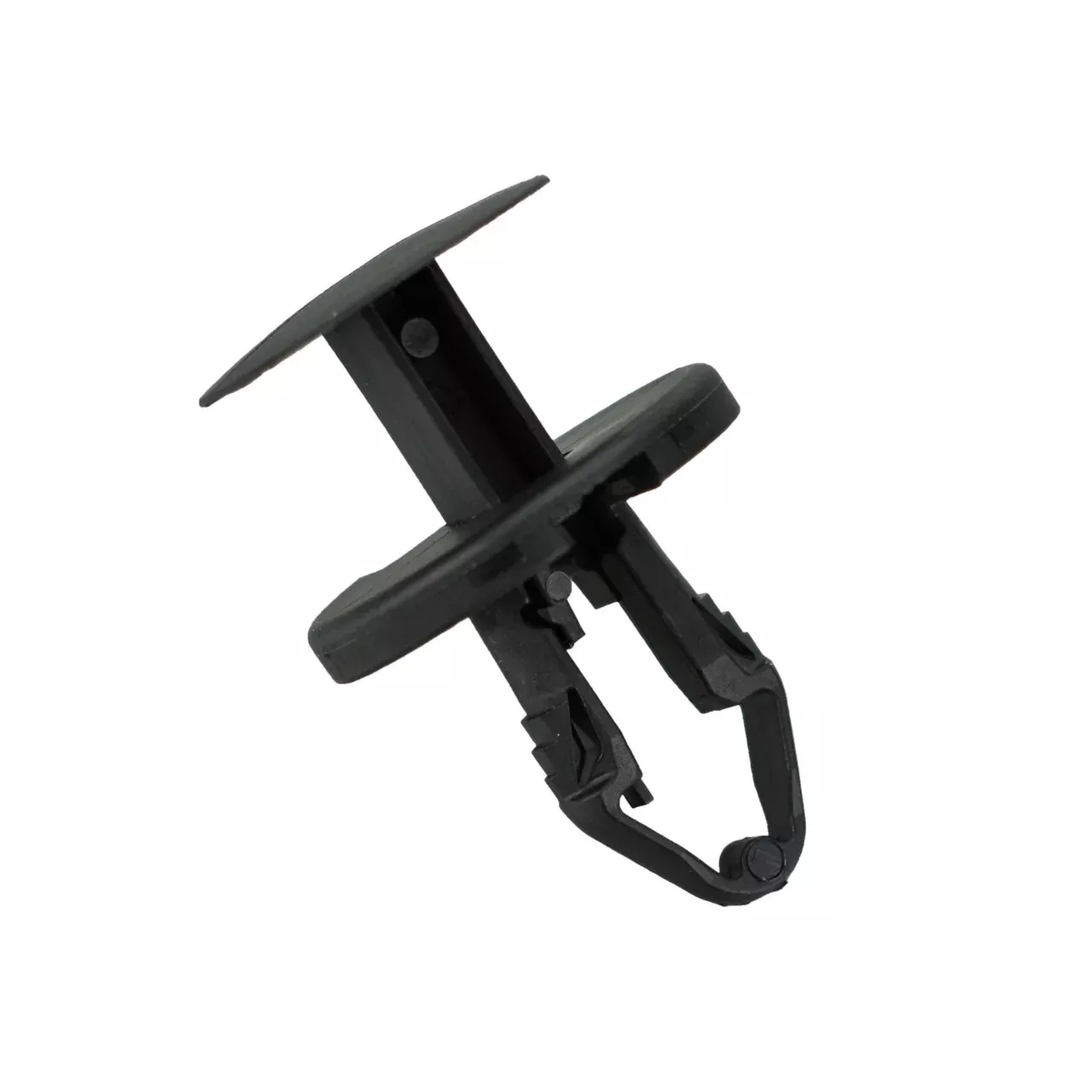 Black Nylon Ergo Tufloks Push Retainer Clips - 5/16" Hole - 16 MM Stem - 25 Pack