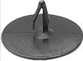 Black Nylon Hood Insulation Retainer Ford 1975-on Head Diameter 1-3/4, Stem Diameter 3/8, Stem