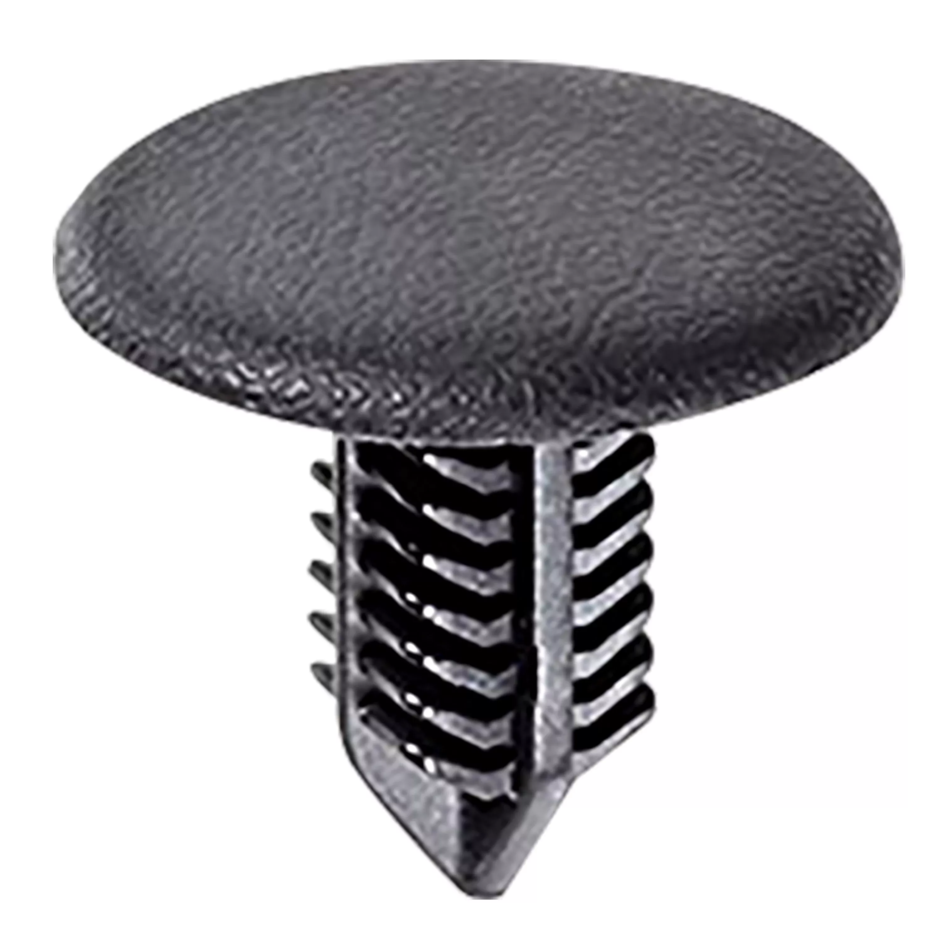Black Nylon Trunk Interior Trim Retainers - 7MM Hole 15MM Stem 18MM Head - 25 Pack