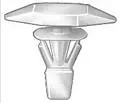 Black Nylon Weather-Strip RetainerHead Diameter 3/16" x 1/2", Stem Diameter 3/16", Stem Length 7/16" - 25 or 100 Pack