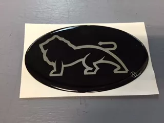 Black & Silver SAFARI Epoxy decal