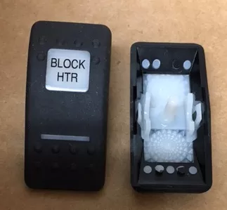 “Block HTR” Switch Faceplate Contura II