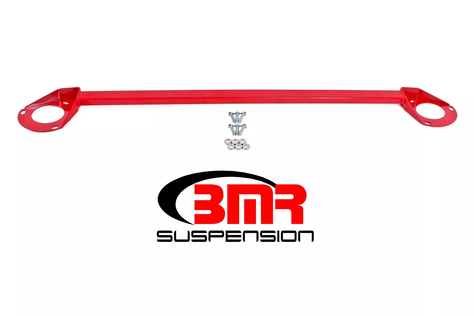BMR Suspension -BMR SUSPENSION STB018R Strut Tower Brace, Bolt-On, Hardware Included, Steel, Red Powder Coat, Compatible with/Replacement for Chevy Camaro 2016, Each