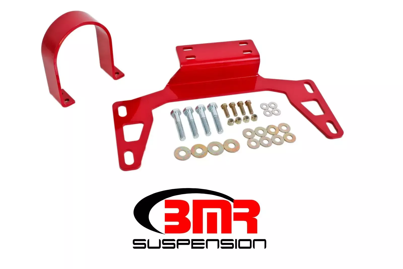 BMR Suspension DSL017R Compatible with/Replacement for 6770 Mustang Driveshaft Safety Loop Front (11-17), 1 Pack