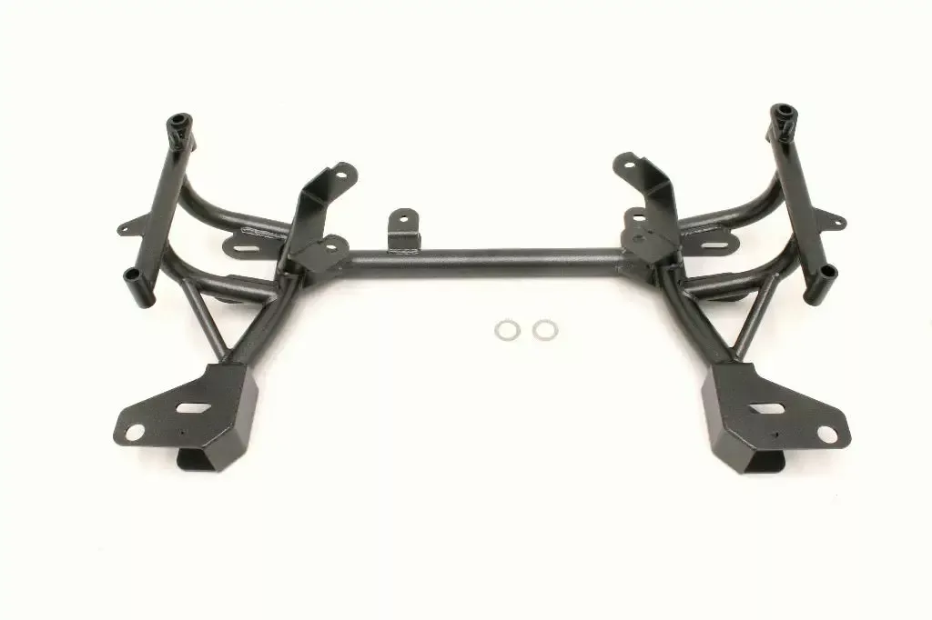 BMR Suspension - KM013H -BMR SUSPENSION K-Member, Tubular, Turbo Clearance, Factory Steering Rack, Steel, Black Powder Coat, Compatible with/Replacement for GM LS-Series, Compatible