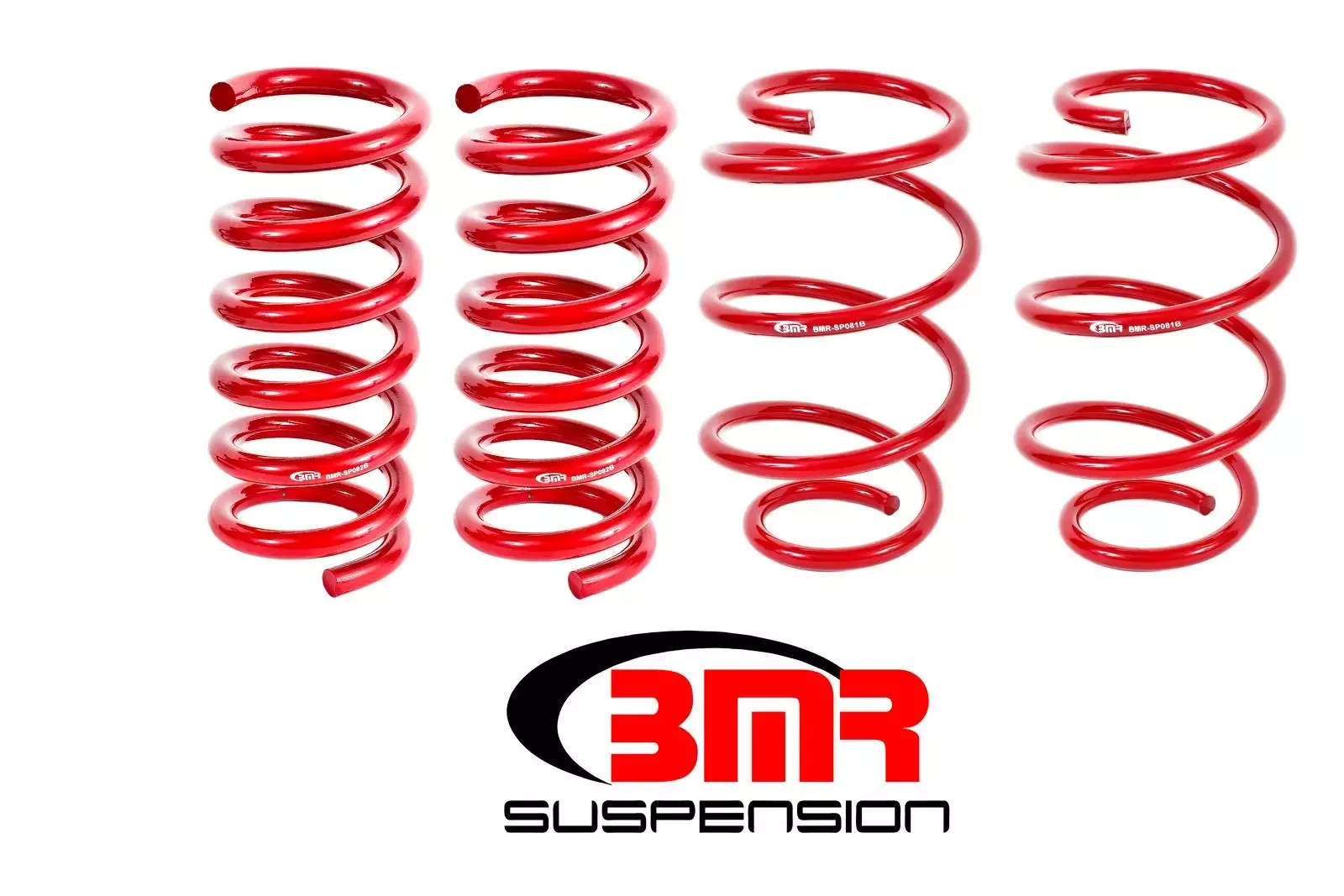 BMR Suspension SP080R These springs will lower your S550 and feature a fine-tuned spring rate to give you great handling and a smooth ride. Suspension Struts / Shocks / Coil Springs / Camber Plate