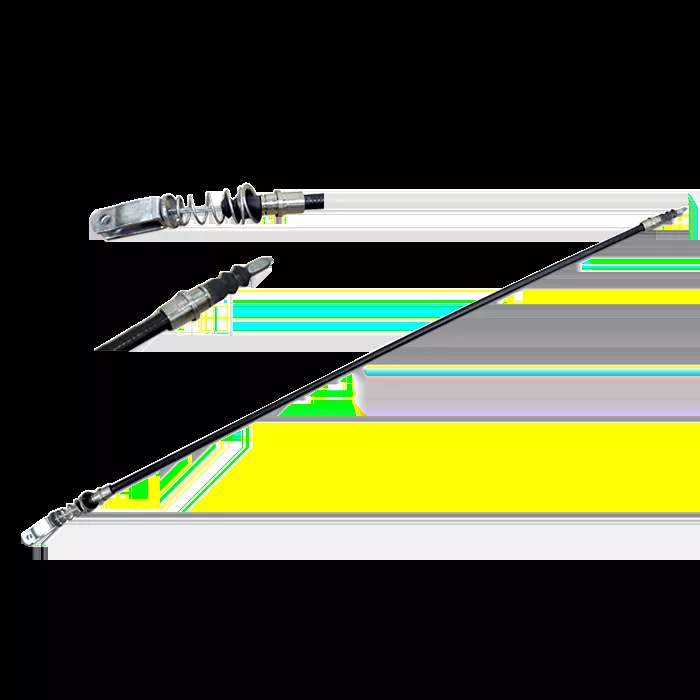 Brake Cable With Retaining Clips, LH