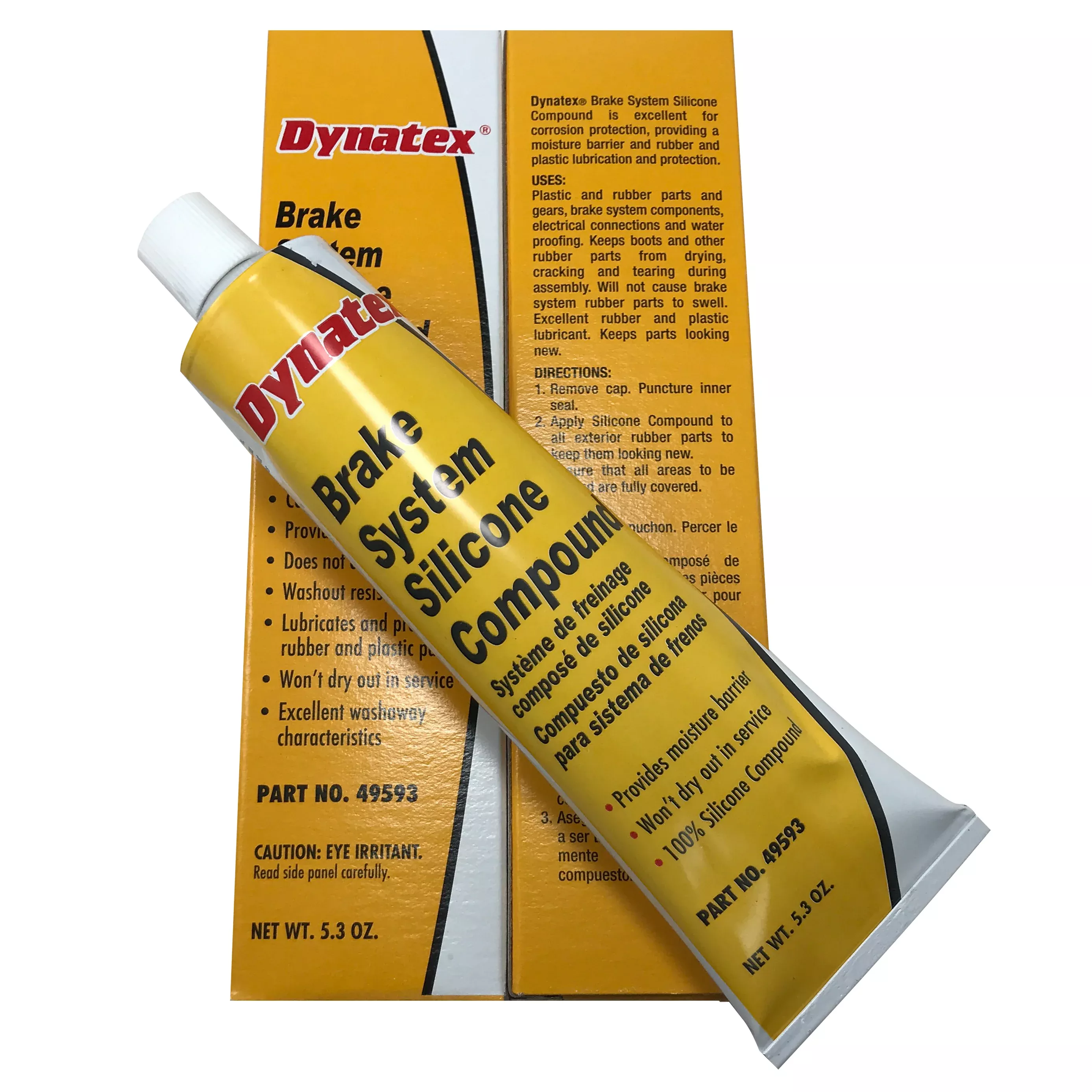 Brake System Silicone Lubricant Compound - 5.3 oz Tube - 1 to 12 Pack - Made in USA