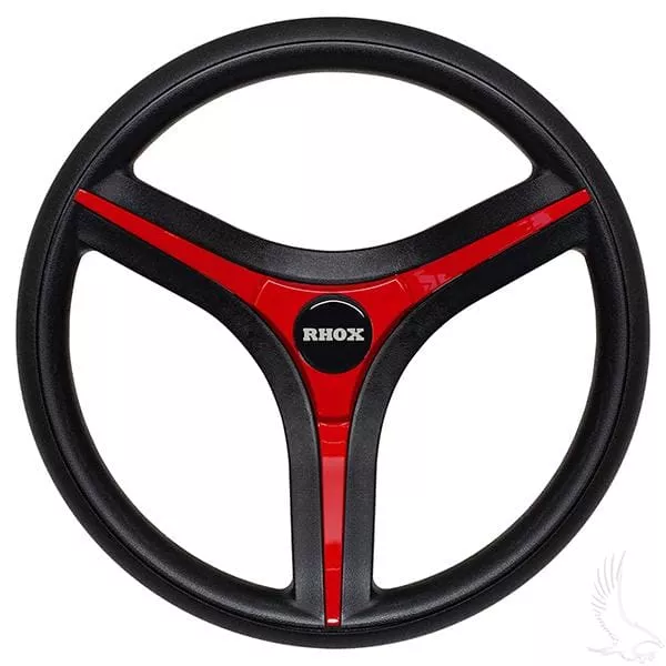 Brenta ST Golf Cart Steering Wheel with Red Insert (Includes Cart Specific Hub)