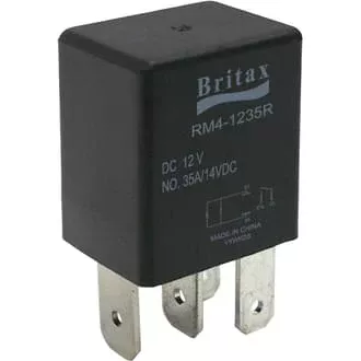 Britax Micro Relay 12V 25/30A 5 Pin Change Over SPDT Resistor Protected