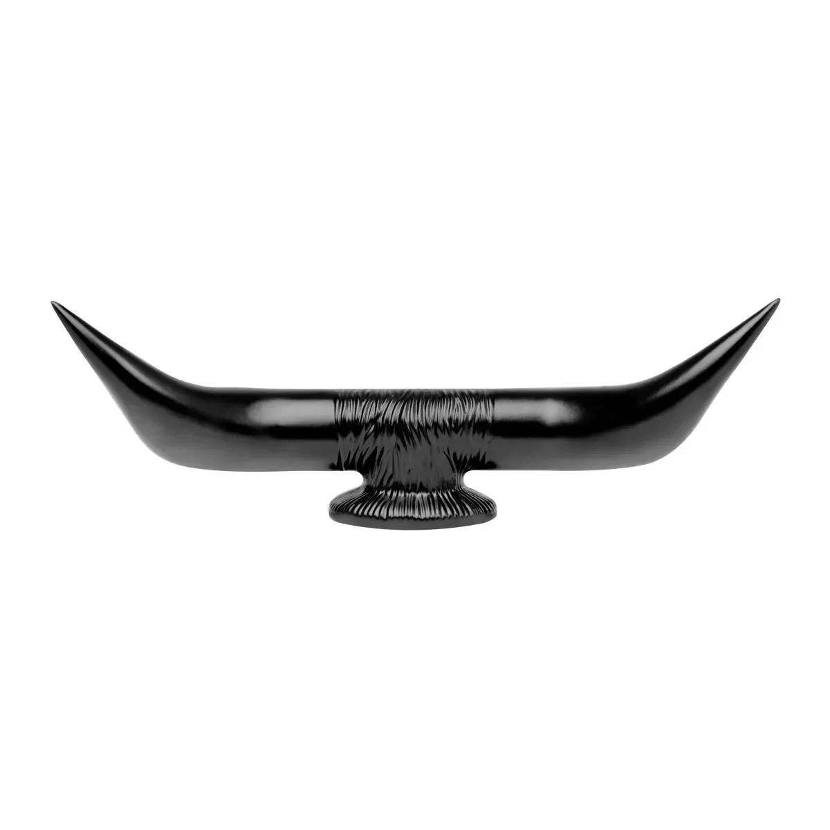 Bull Horn Hood Ornament with Base