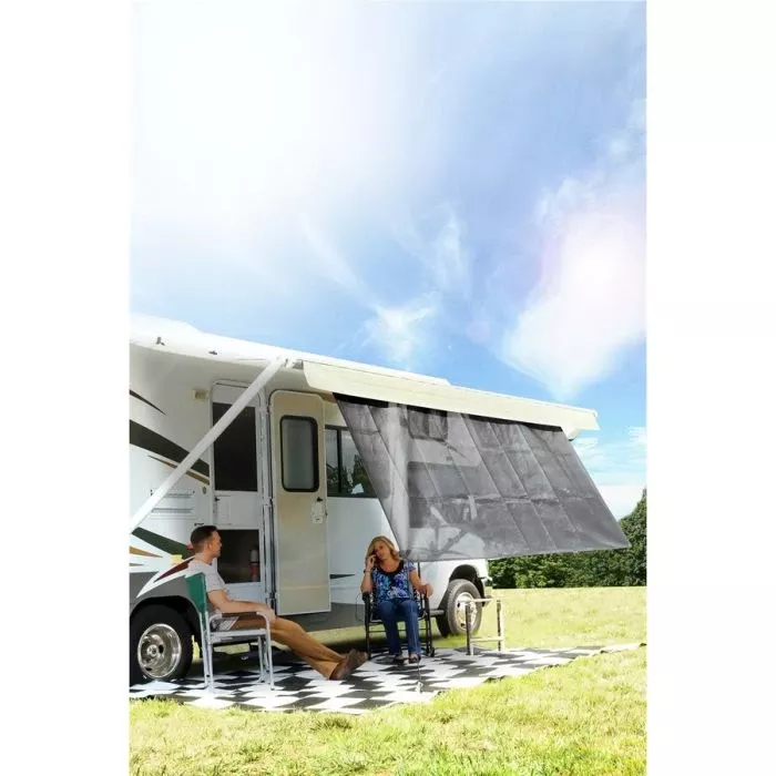Camco 54″ X 120″ RV Black Awning Shade Kit