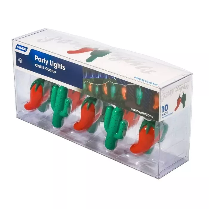 Camco Chili Pepper And Cactus Party Lights