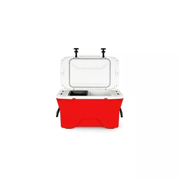 Camco Currituck 50 Qt. Premium College Football Color Cooler, Red 186 & White