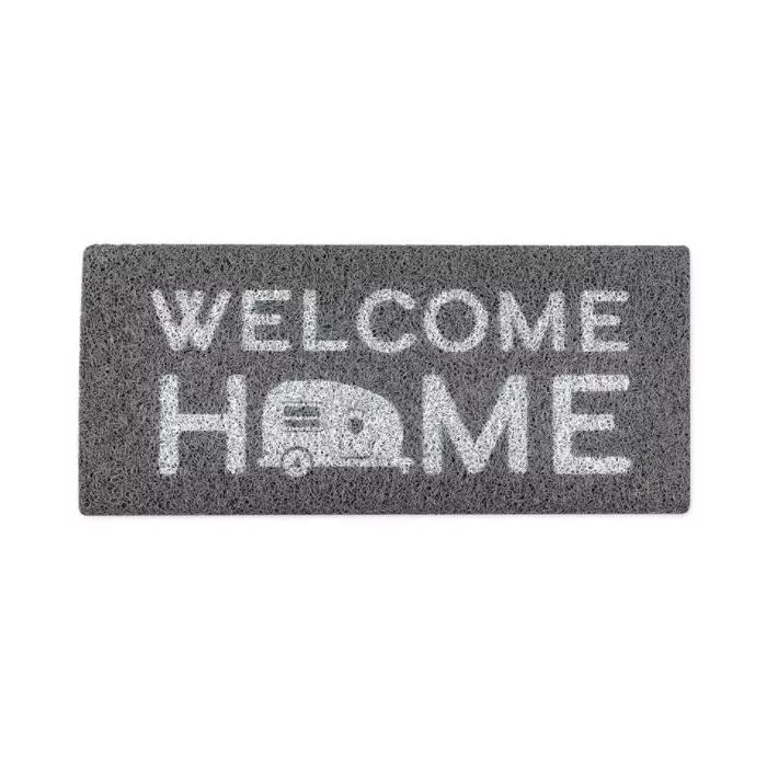 Camco Life Is Better At The Campsite RV Wrap Around Step Rug, Fits 23-Inch Wide Steps