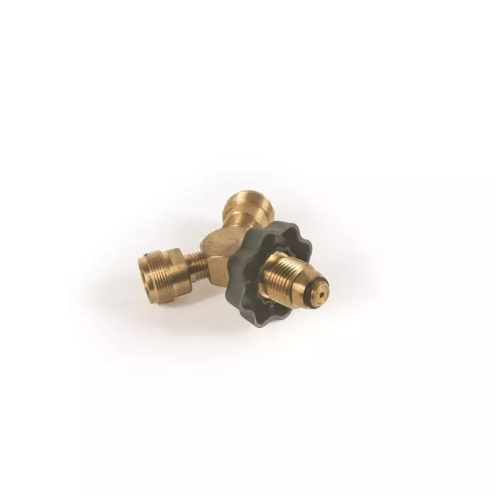 Camco Low Pressure LPG “Y” Adapter – Male POL X (2) 1″-20 Male