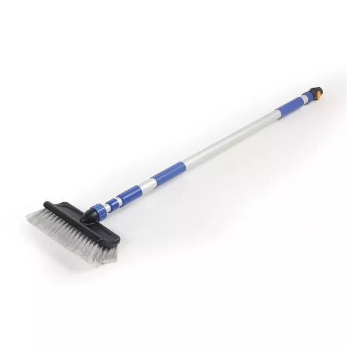 Camco RV Flow-Through Wash Brush W/ Adjustable Teardrop Shaped Aluminum Handle 47″-74″ L