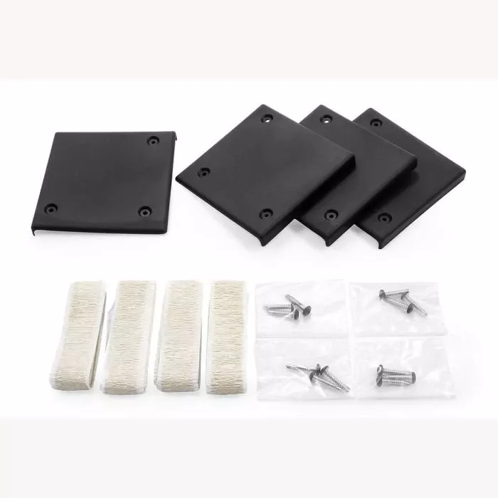 Camco Slide Out Corner Plate – 4 Pack, Black