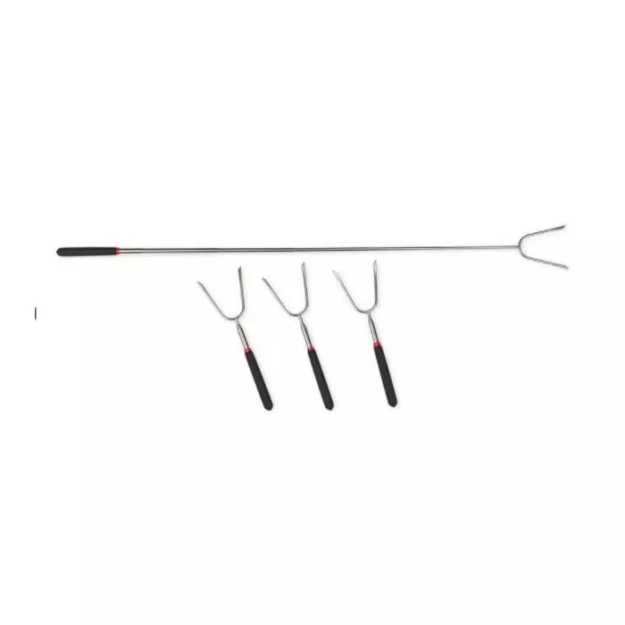 Camco Telescoping Roasting Forks, 4-Pack With Storage Bag