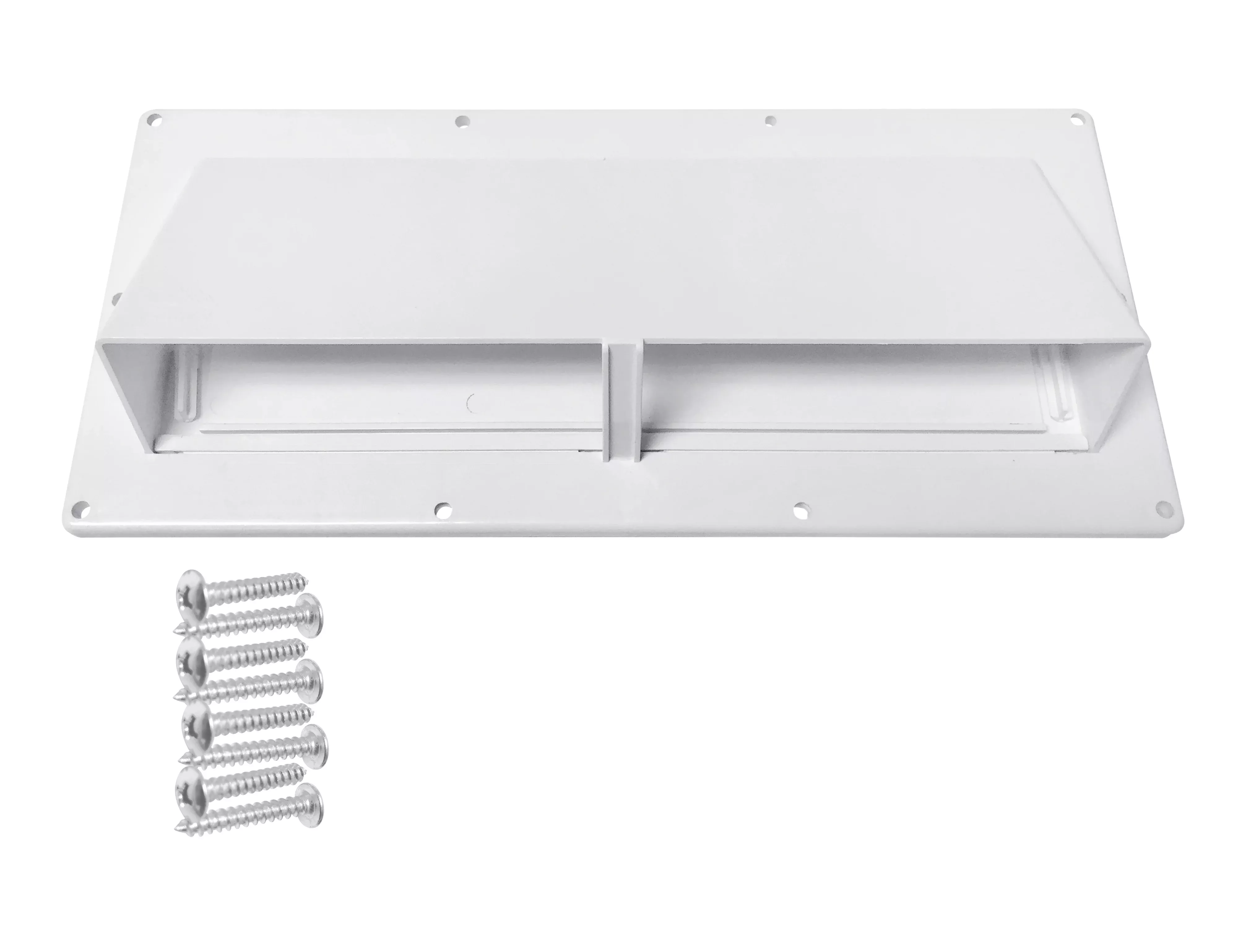 Camp'N RV Camper Trailer Exterior Sidewall Range Hood Exhaust Vent Cover Locking Damper - White