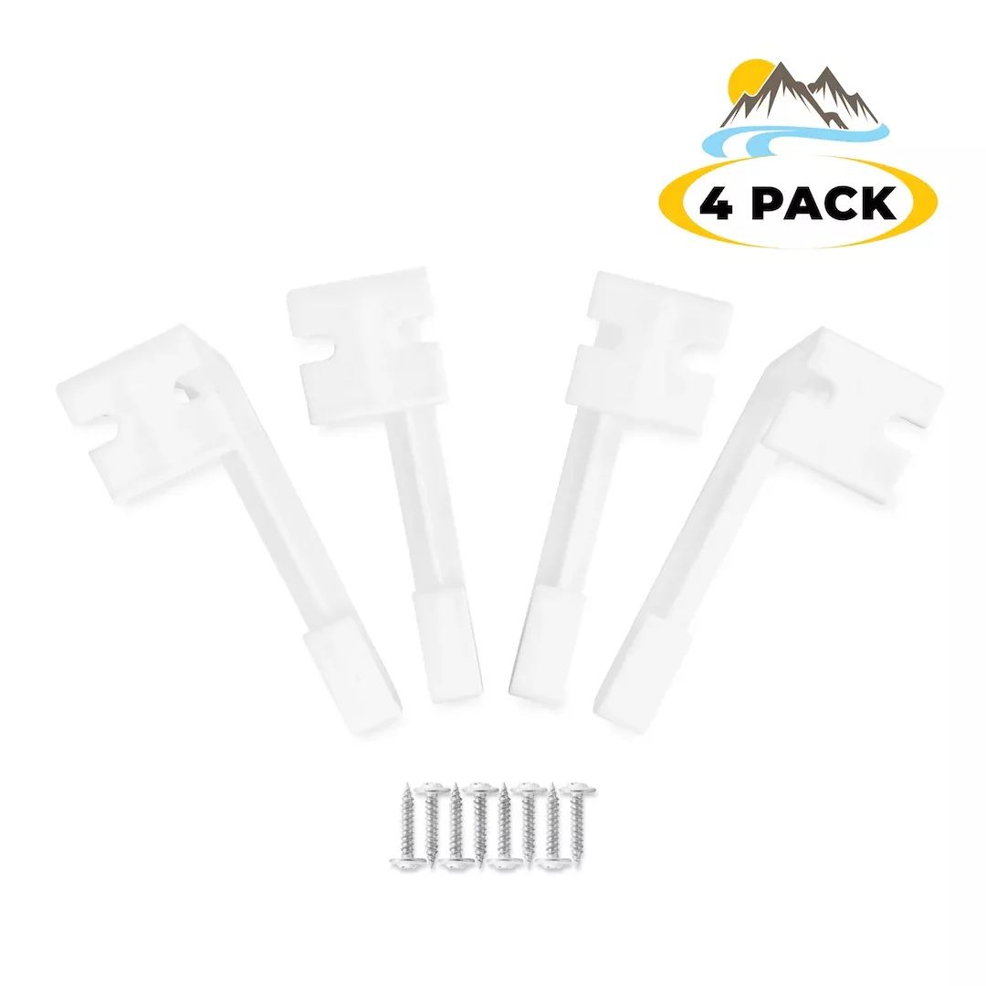 Camp'N RV Curtain Holder Clips Trailer Curtain Hold Down Camper Curtain Retainer - 4 Pack