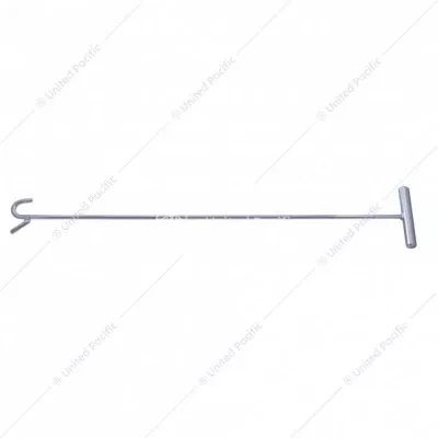 CHROME 31" LONG FIFTH WHEEL PIN PULLER, S-HOOK (EACH)