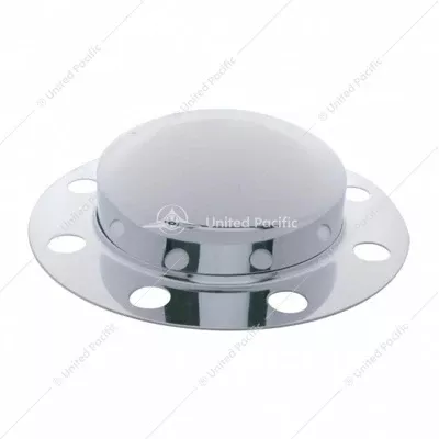 Chrome Dome Front Axle Cover Kit - Steel/Aluminum Wheel With 33mm Nut Cover (2-Pack)