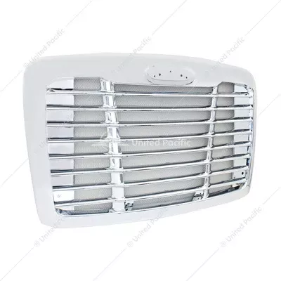 CHROME GRILLE WITH CHROME BUG SCREEN FOR 2008-2017 FREIGHTLINER CASCADIA