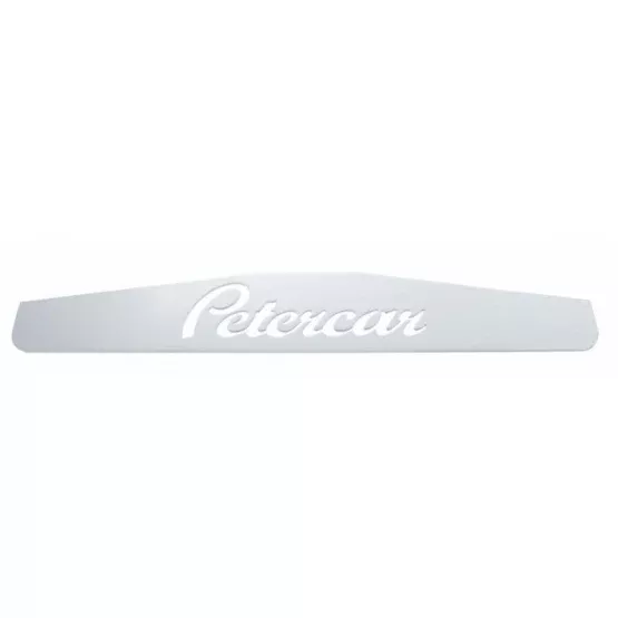 Chrome Petercar Bottom Mud Flap Plate - Welded Stud 4" X 24" (Single)