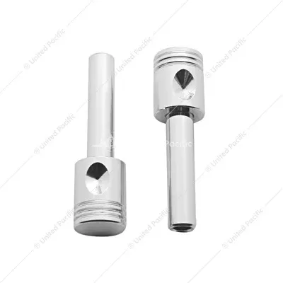 CHROME PISTON DOOR LOCK KNOBS (2PC/SET)