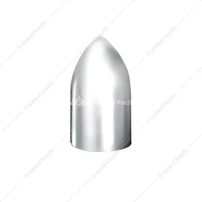 Chrome Plastic Bullet Nut Covers - Thread-On33mm x 3-7/8" (10-Pack)