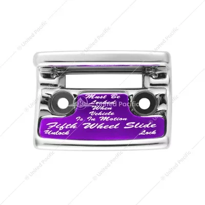 Chrome Plastic Fifth Wheel Switch Guard With Glossy Sticker