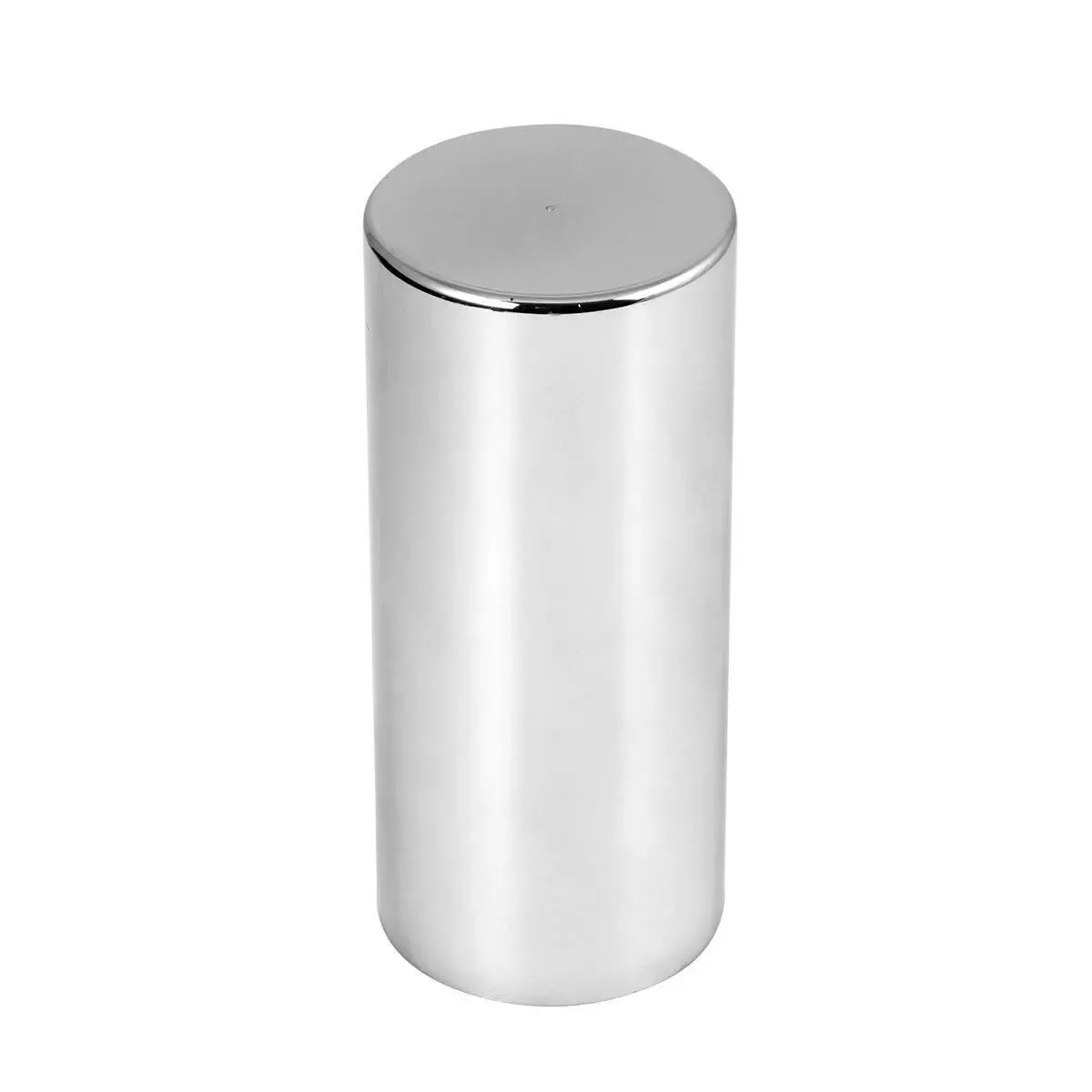 Chrome Plastic Push On 3.5" Flat Cylinder 33mm Lug Nut Covers