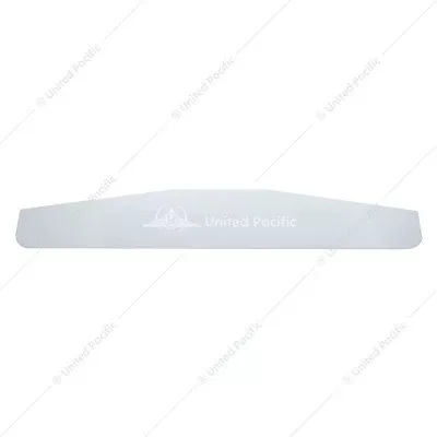 Chrome Standard Bottom Mud Flap Plate - Welded Stud 4" X 24"