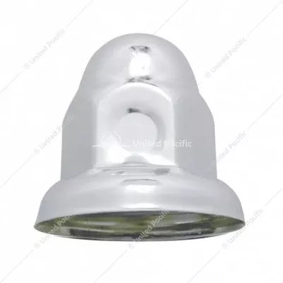 Chrome Steel Nipple Nut Covers With Flange 33MM X 2" 10-Pack