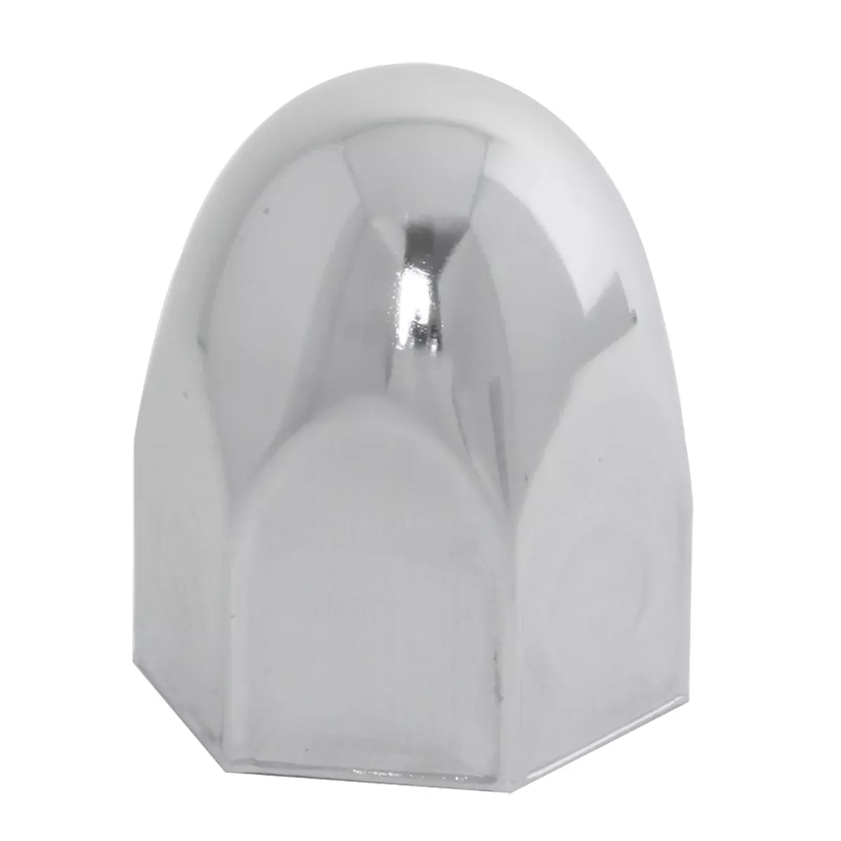 Chrome Steel Push-On Bullet Style Lug Nut Cover w/o Flange