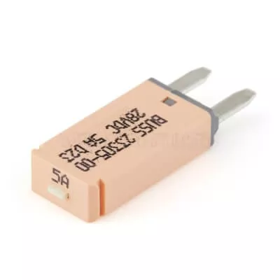 Circuit Breaker 5A 28V Mini Wedge Type III Manual Reset Tan