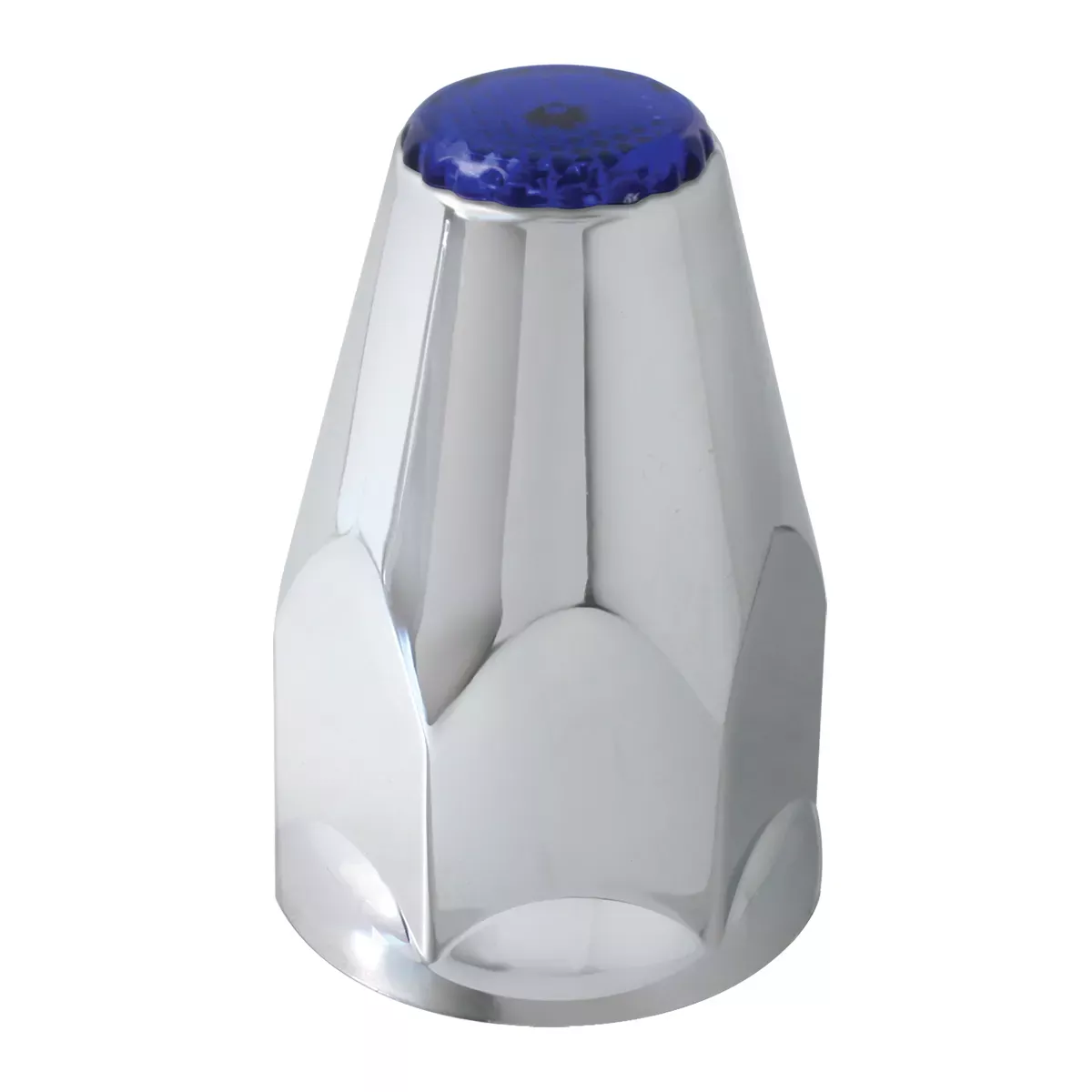 Classic Chrome Plastic 33mm Lug Nut Cover with Reflector