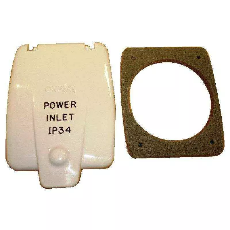 Clipsal Flap for Old Type 240volt Caravan inlet - White