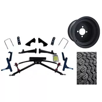 Club Car DS Jake’s 6″ Double A-ArmLift / Wheel & Tire Combo (Works with 1981-2004.5)