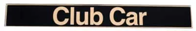 "Club Car" -Name Plate in Black & Gold for 1982-up Club Car DS (6323-B29)