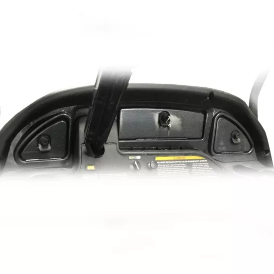 Club Car Precedent Carbon Fiber Dash Cover with Locking Storage (2004-2008)