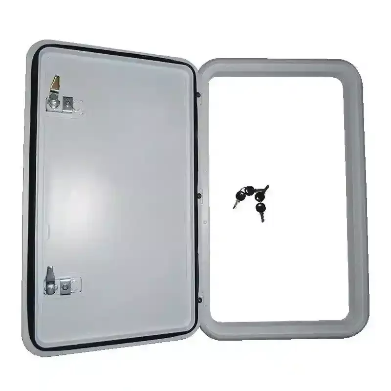 Coast Access Door 2 415mm x 681mm White RV Hatch