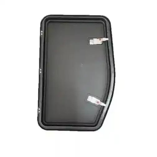 Coast Access Door 8 - Black 370mm x 595mm Closed Side RV Hatch