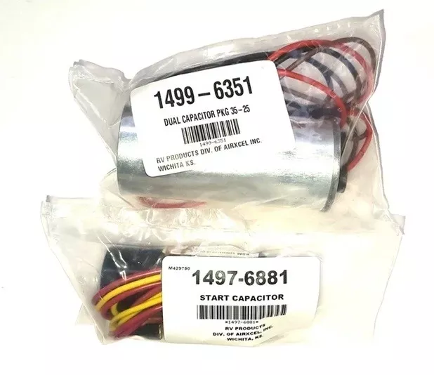 Coleman Air Conditioner Model 47258B876 Capacitor Kit