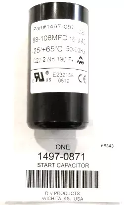 Coleman Start Capacitor 1497-0871
