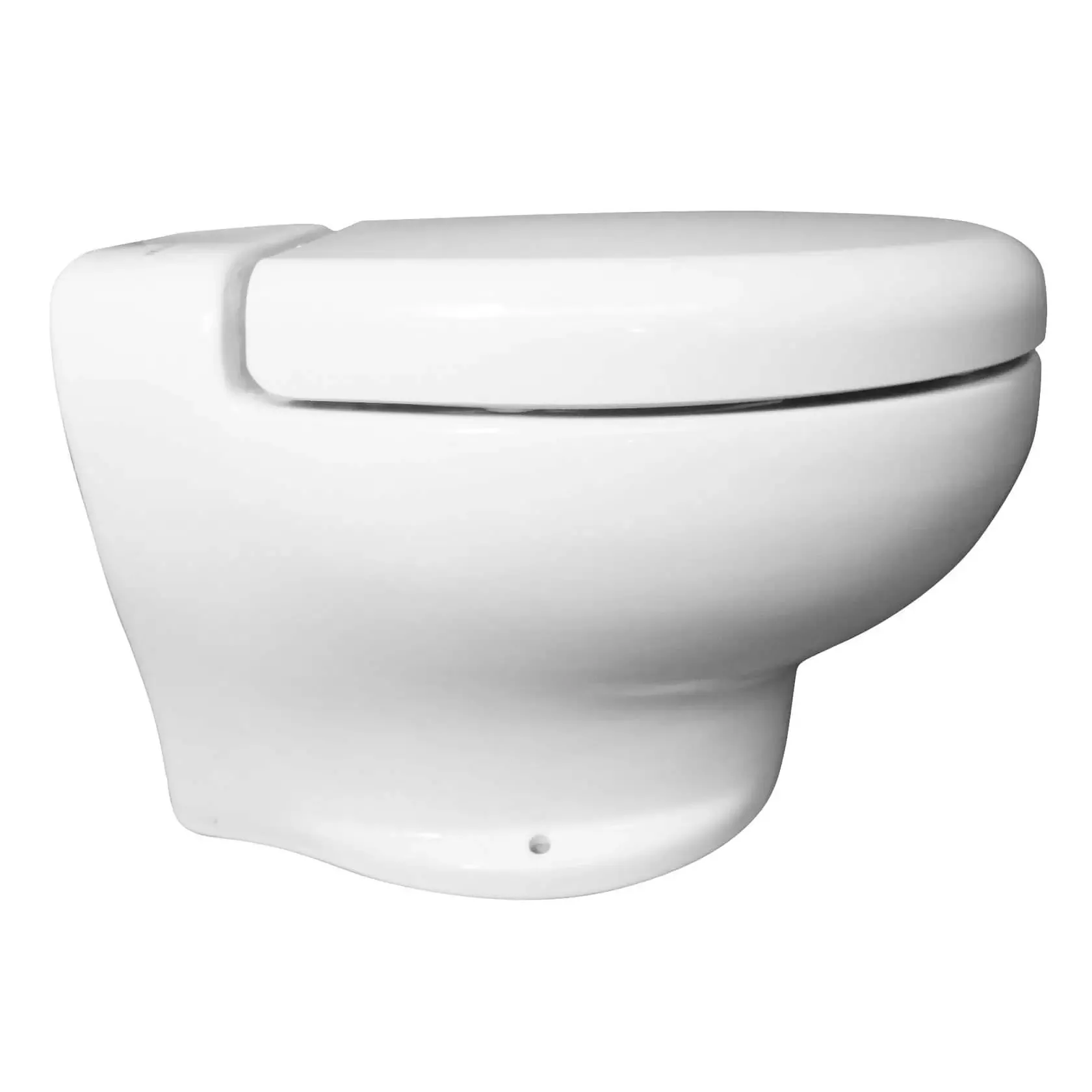Compact RV Boat Yacht Toilet Tecma 38970 Nano Eco White 12V